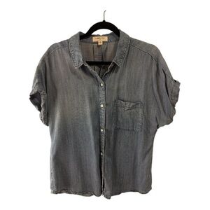 Cloth & Stone Light Blue Denim Top